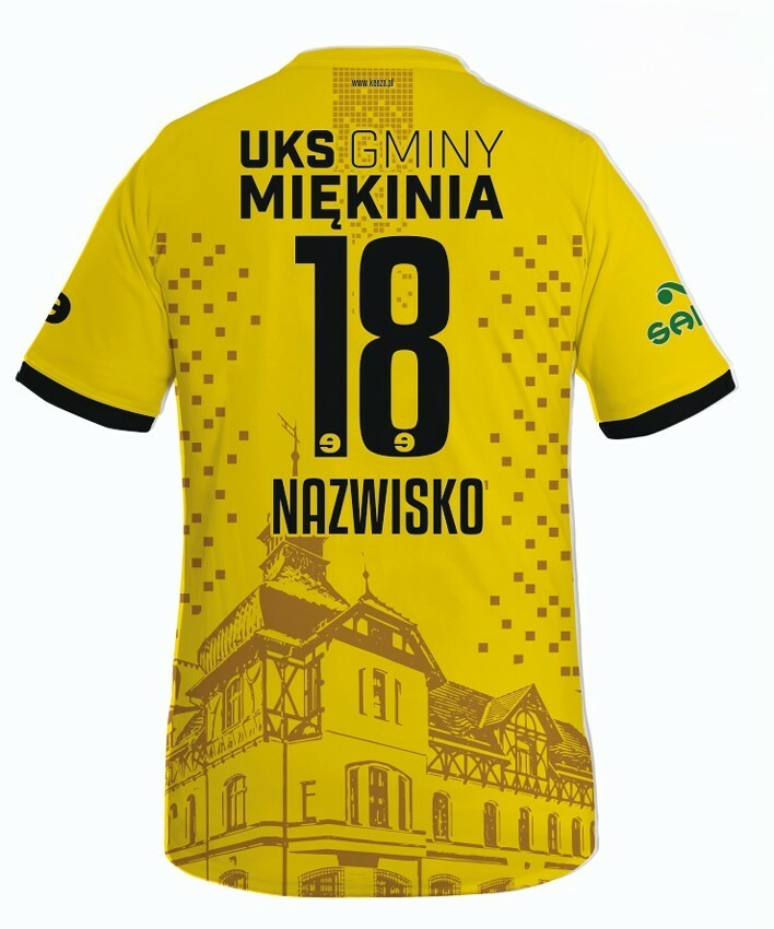 Koszulka meczowa bramkarska (żółta) + personalizacja