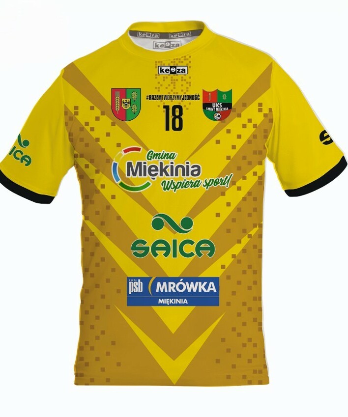 Koszulka meczowa bramkarska (żółta) + personalizacja
